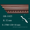 high density construction material PU crown moulding corners for ceiling